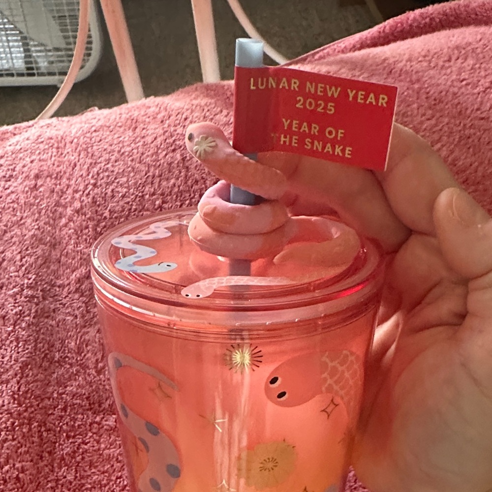 Stabicks Lunar New Year Snake 2025 24oz Pink Gradient Tumbler - Picture 5 of 5